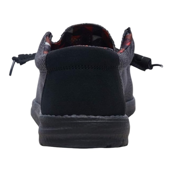 Hey Dude Wally Sox Jet Black Black Loafers Slip-Ons Casual Comfort NWT - Picture 5 of 16